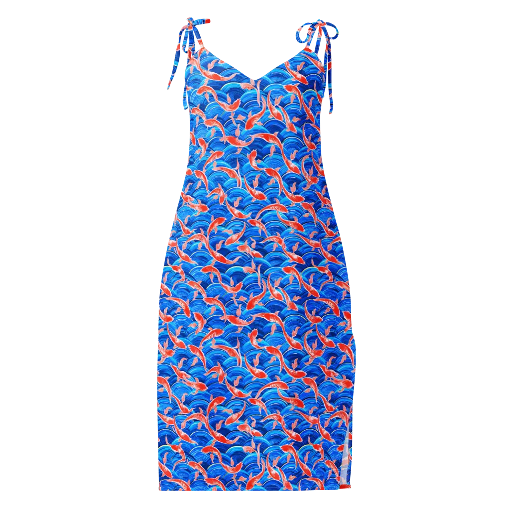 Redfin Reverie on Slip Dress — Front