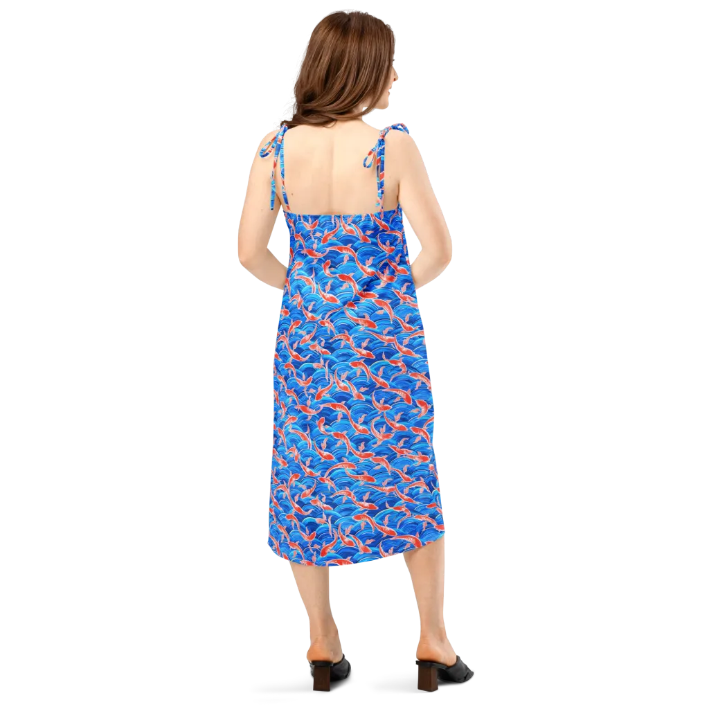 Redfin Reverie on Slip Dress — Back