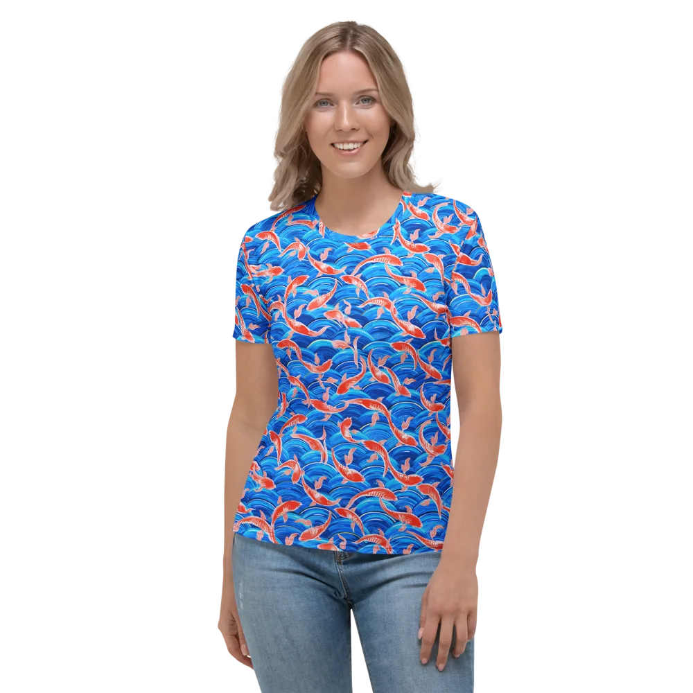 Redfin Reverie on Women's Crew Neck T-Shirt — Front