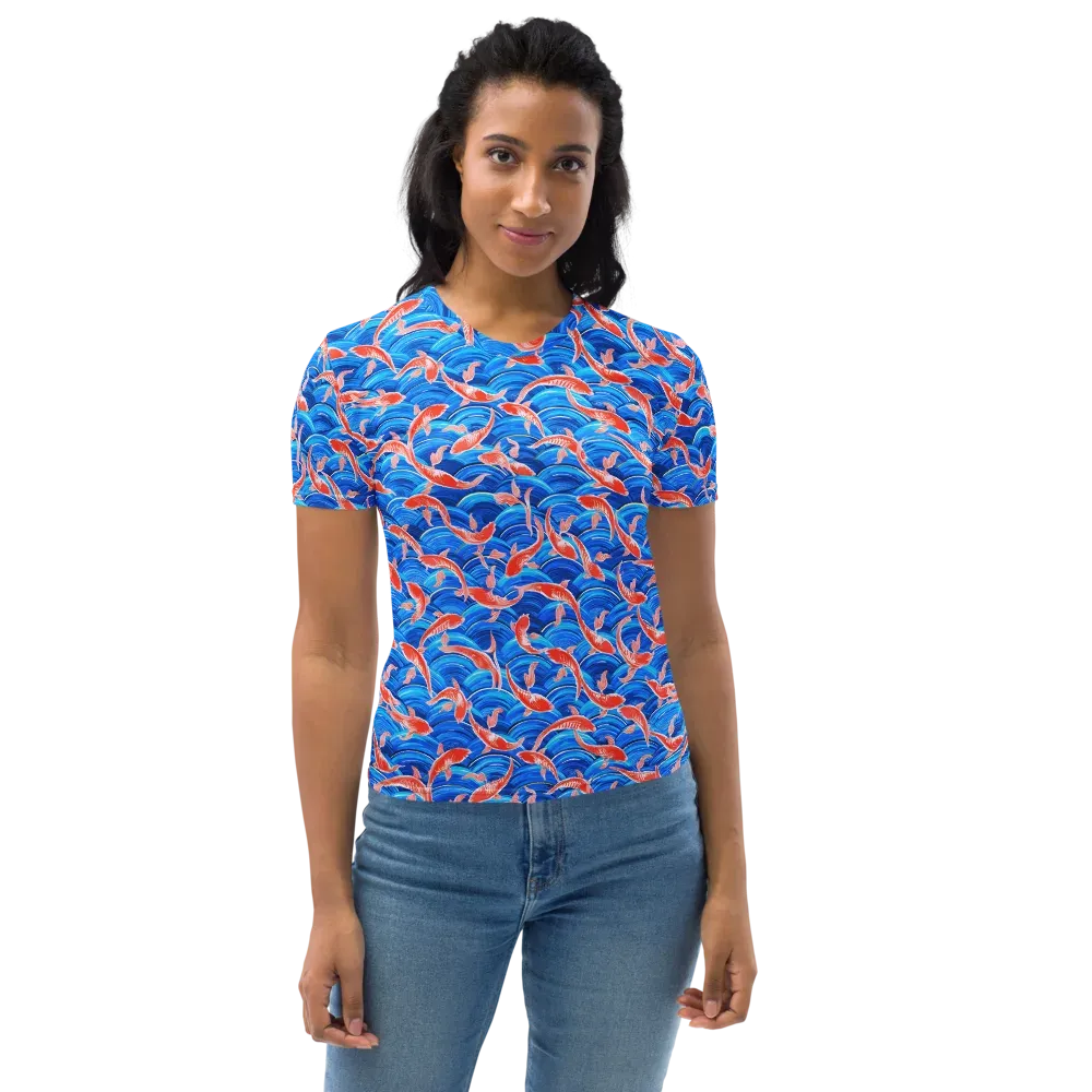 Redfin Reverie on Women's Crew Neck T-Shirt — Front