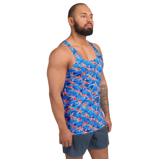 Redfin Reverie on a Men's Tank Top