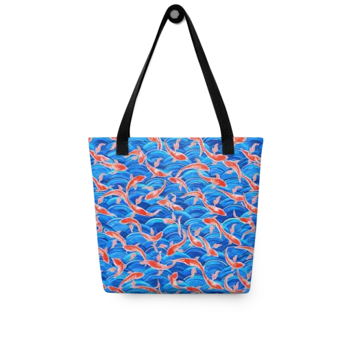 Redfin Reverie on a Tote Bag