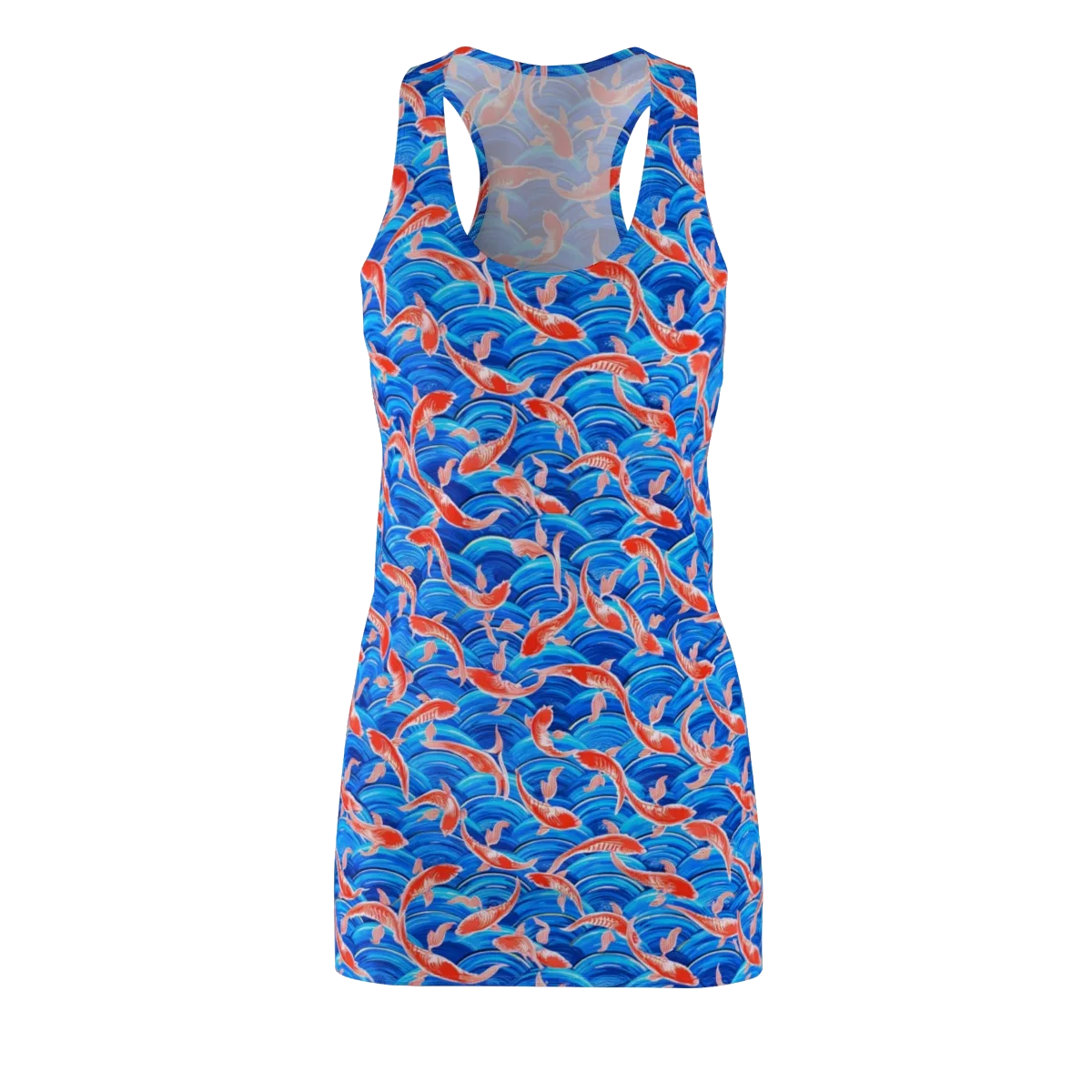 Redfin Reverie on Racerback Dress — Front