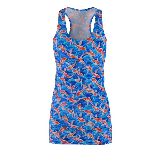 Redfin Reverie on a Racerback Dress