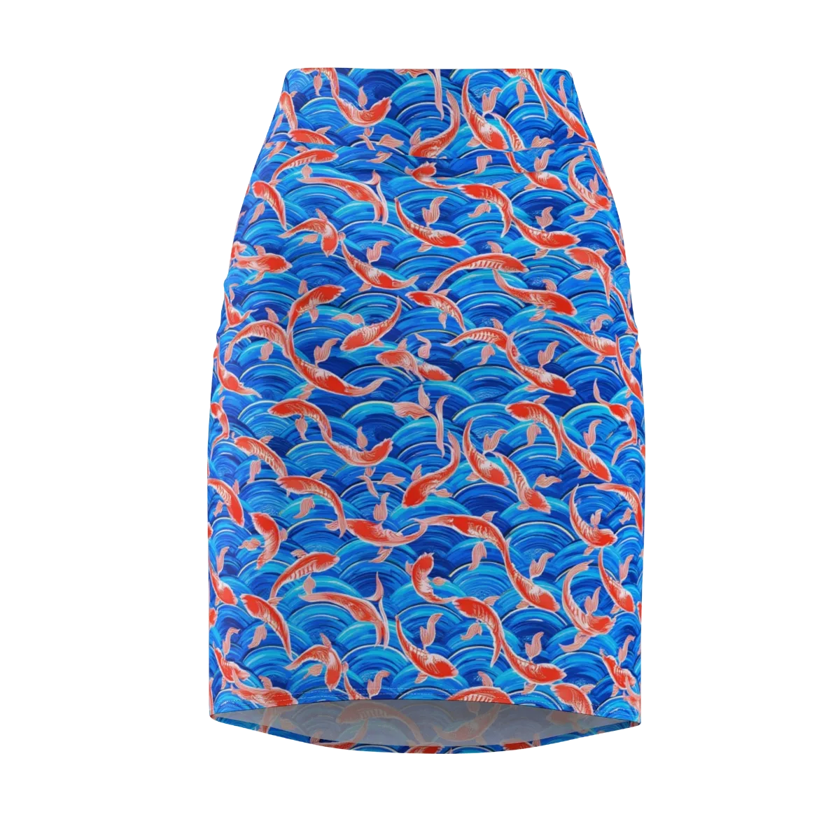 Redfin Reverie on Pencil Skirt — Front