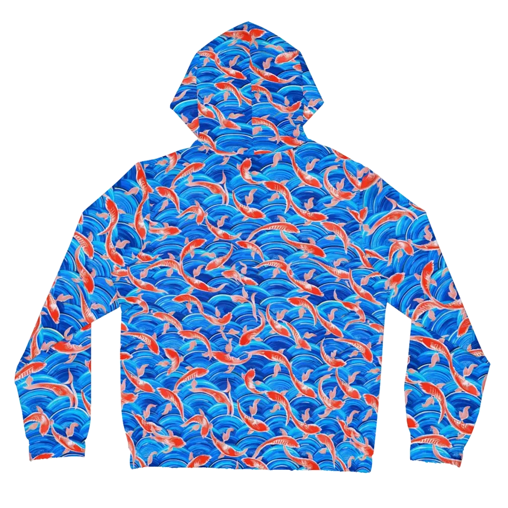Redfin Reverie on Women's Full-Zip Hoodie — Back