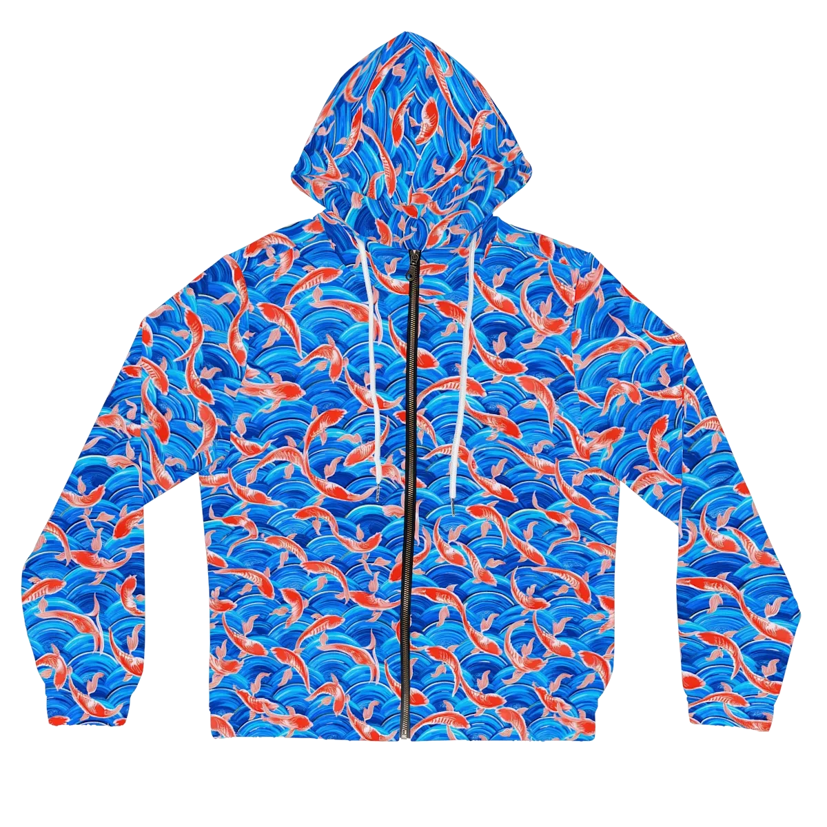 Redfin Reverie on Women's Full-Zip Hoodie — Front
