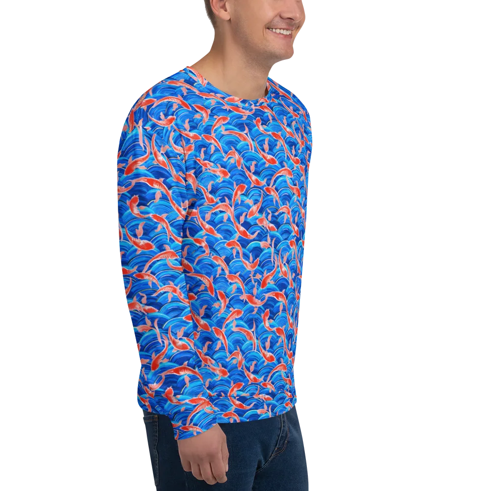 Redfin Reverie on Sweatshirt — Right Front