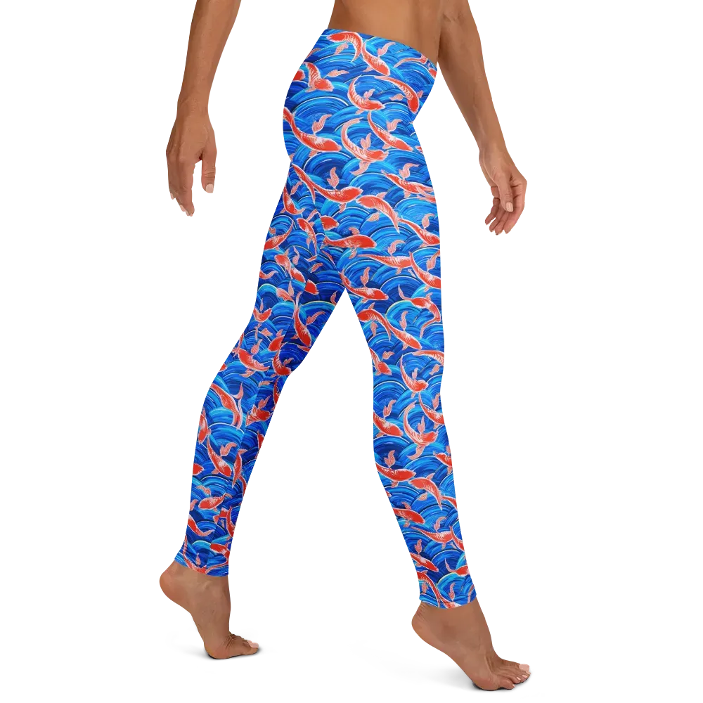 Redfin Reverie on Leggings — Right