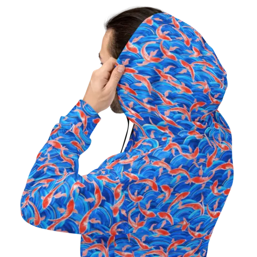 Redfin Reverie on a Hoodie