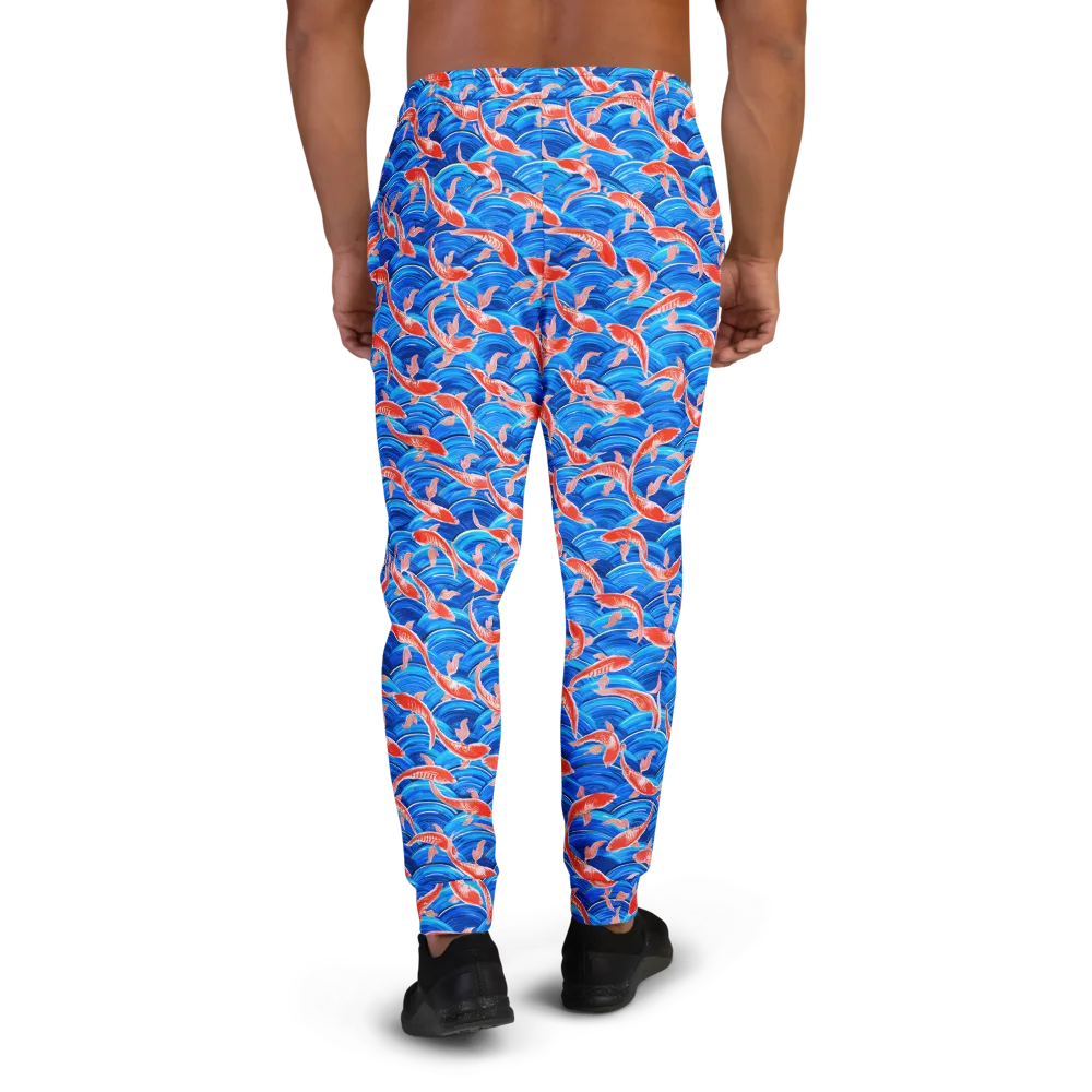 Redfin Reverie on Men's Joggers — Back