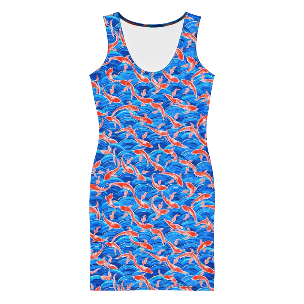Redfin Reverie on Bodycon Dress — Front