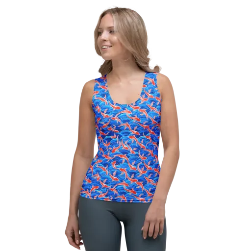 Redfin Reverie on a Women's Tank Top