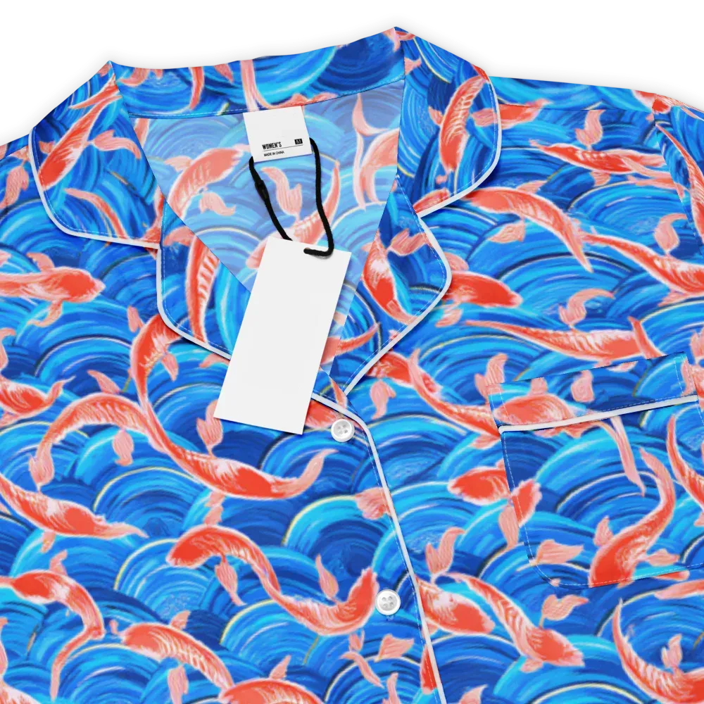 Redfin Reverie on Women's Short Sleeve Pajama Top — Product details