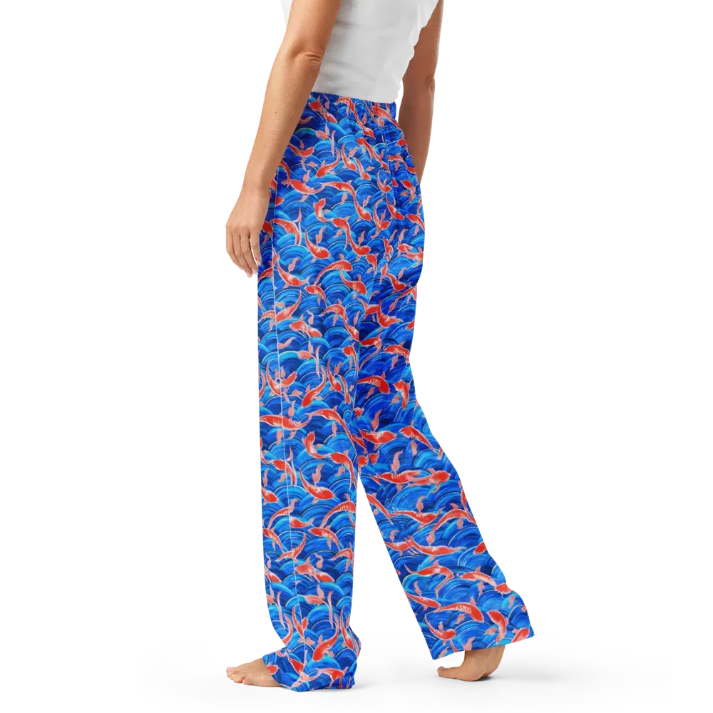 Redfin Reverie on Women's Pajama Pants — Left