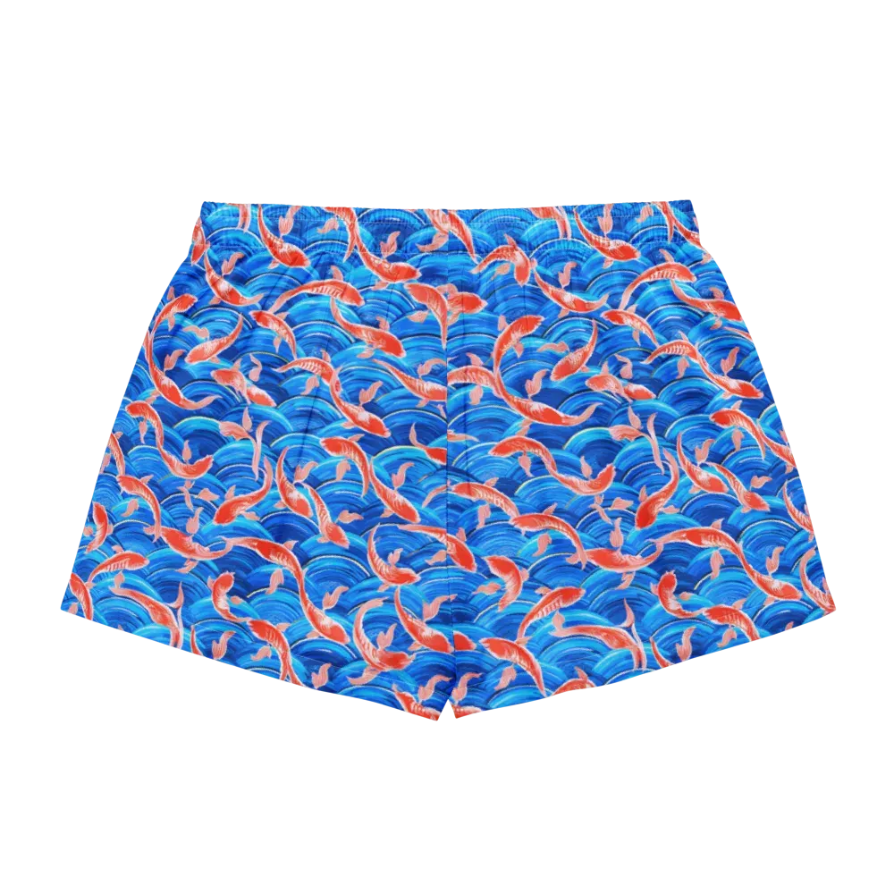 Redfin Reverie on Women's Pajama Shorts — Back