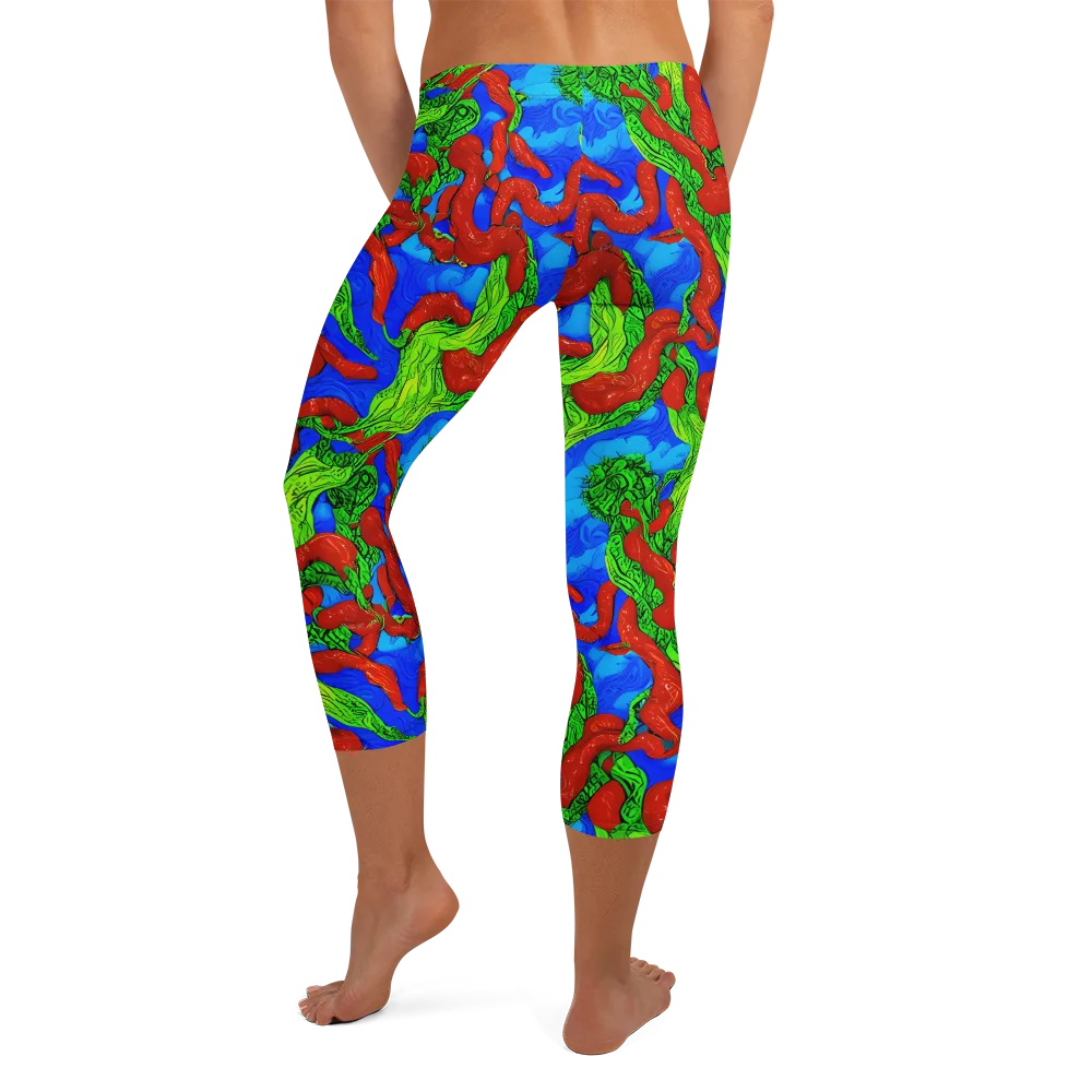 Pepper Voltage on Capri Leggings — Back