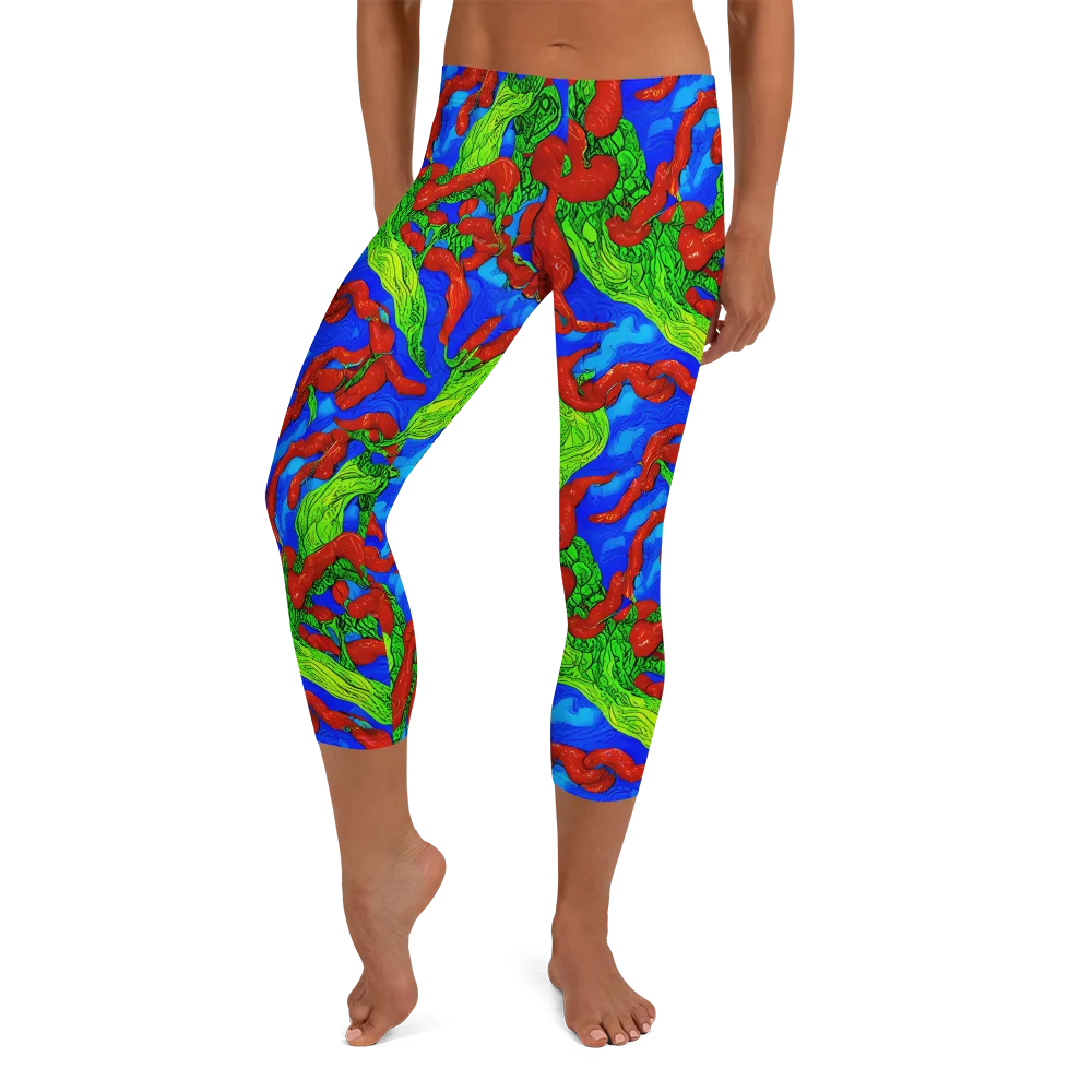 Pepper Voltage on Capri Leggings — Front