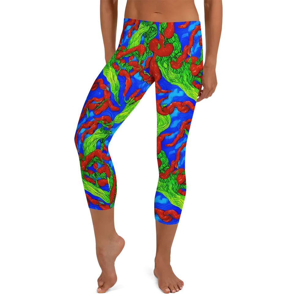 Pepper Voltage on Capri Leggings — Front