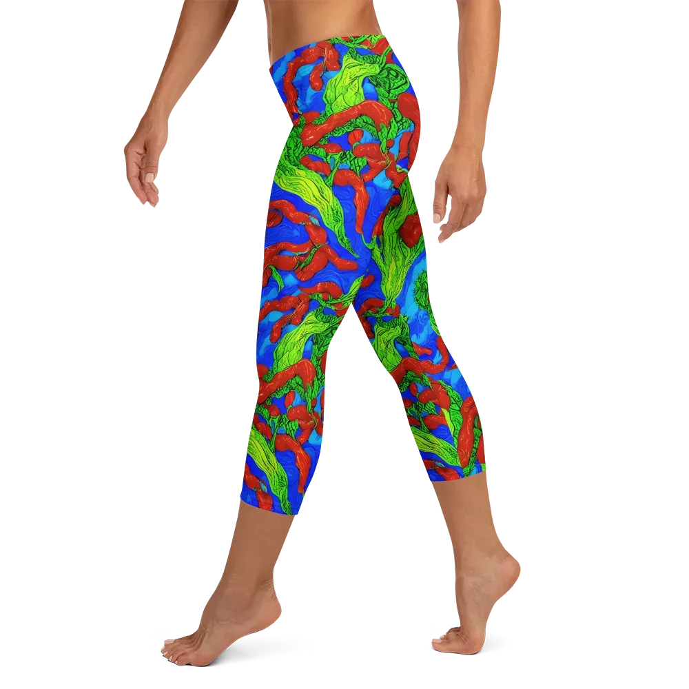 Pepper Voltage on Capri Leggings — Left