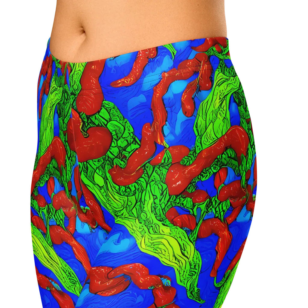 Pepper Voltage on Capri Leggings — Zoomed-in