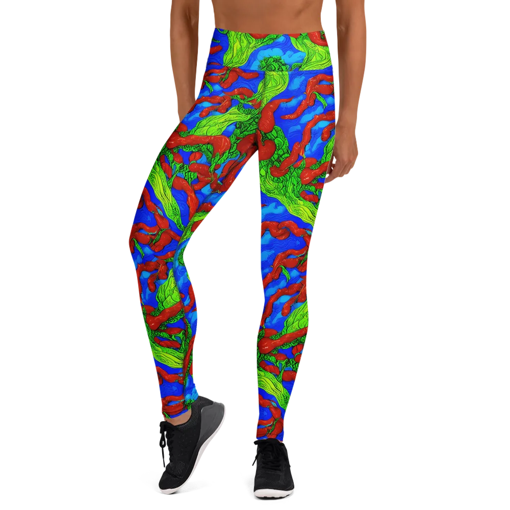 Pepper Voltage on Yoga Leggings — Front