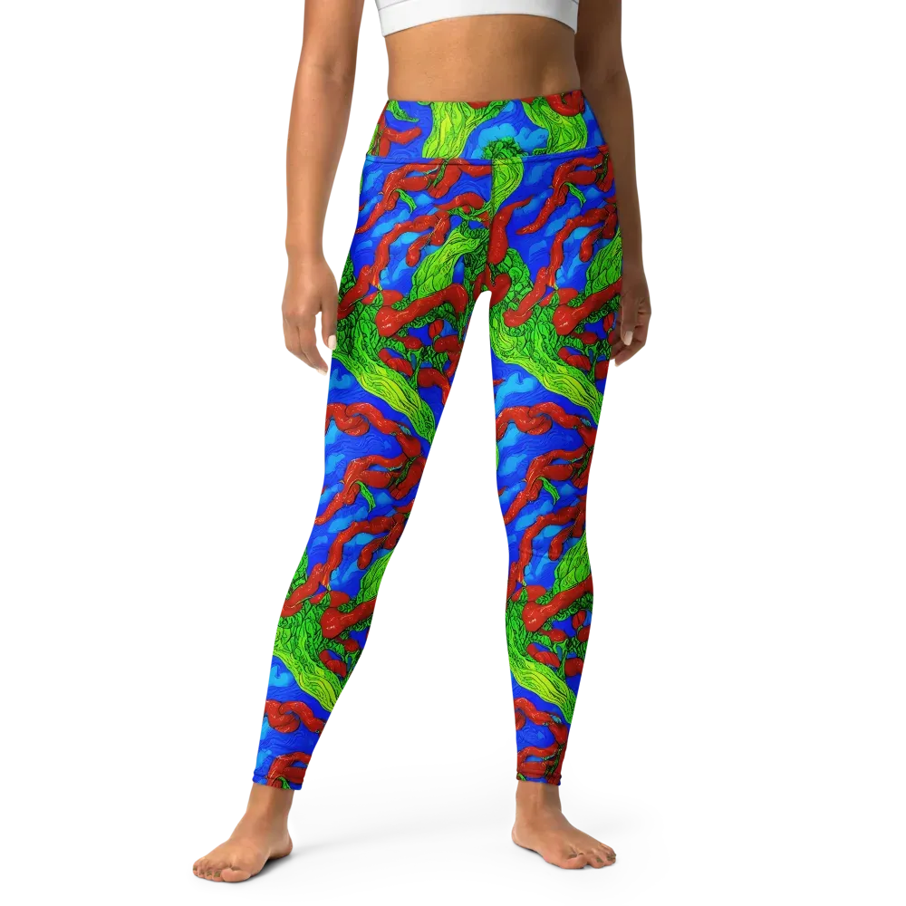 Pepper Voltage on Yoga Leggings — Front
