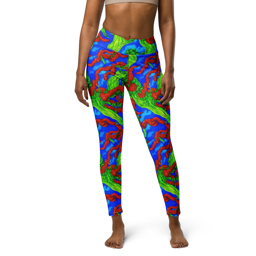 Pepper Voltage on Yoga Leggings — Front