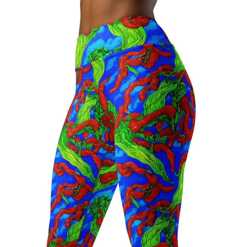 Pepper Voltage on Yoga Leggings — Left Front