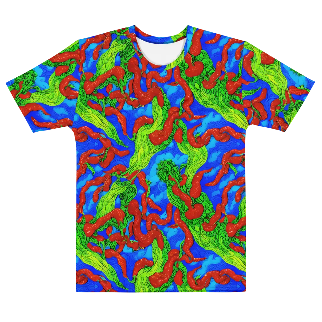 Pepper Voltage on Men's Cotton Crew Neck T-Shirt — Front
