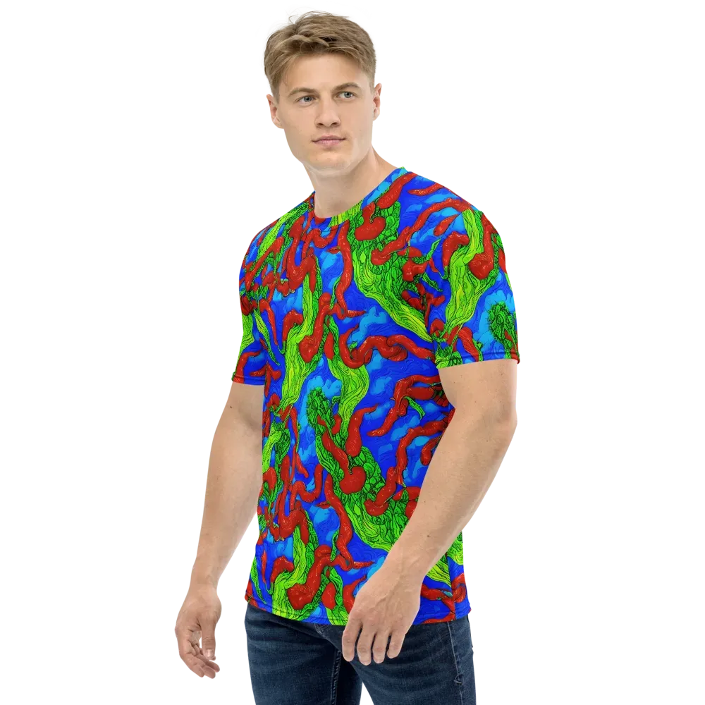 Pepper Voltage on Men's Crew Neck T-Shirt — Left