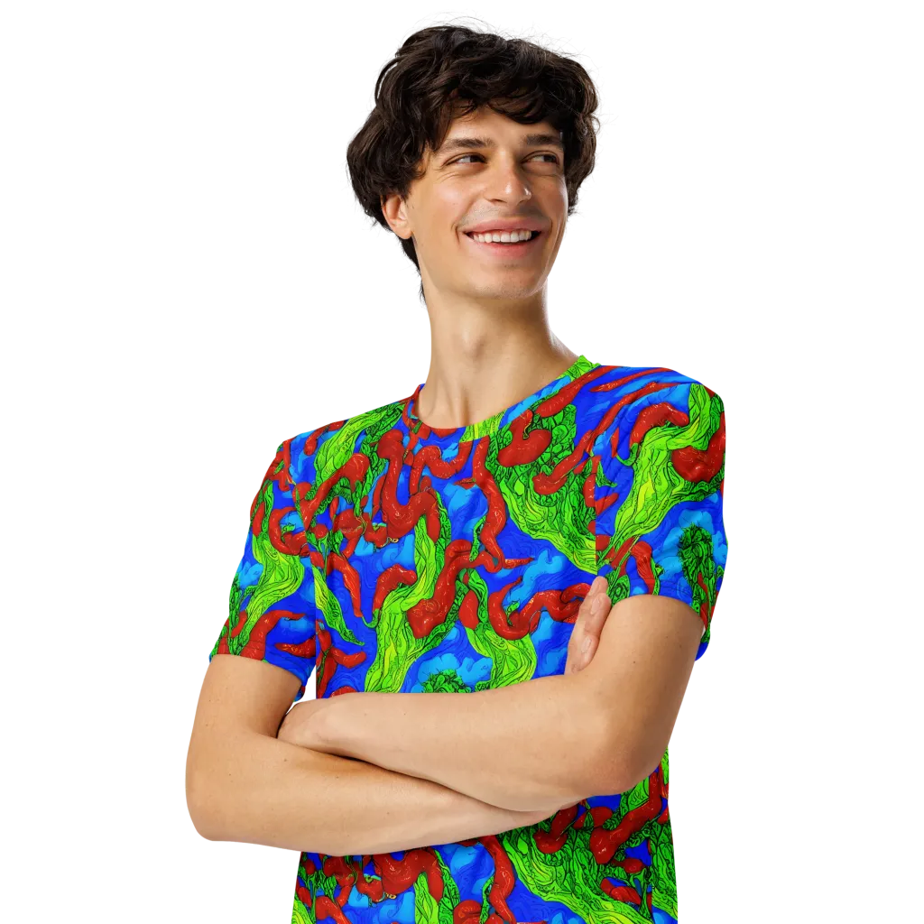Pepper Voltage on Men's Crew Neck T-Shirt — Left Front