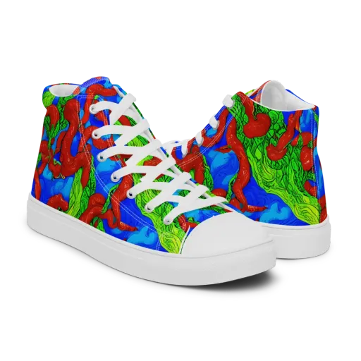 Pepper Voltage on a Men's High Top Canvas Shoes