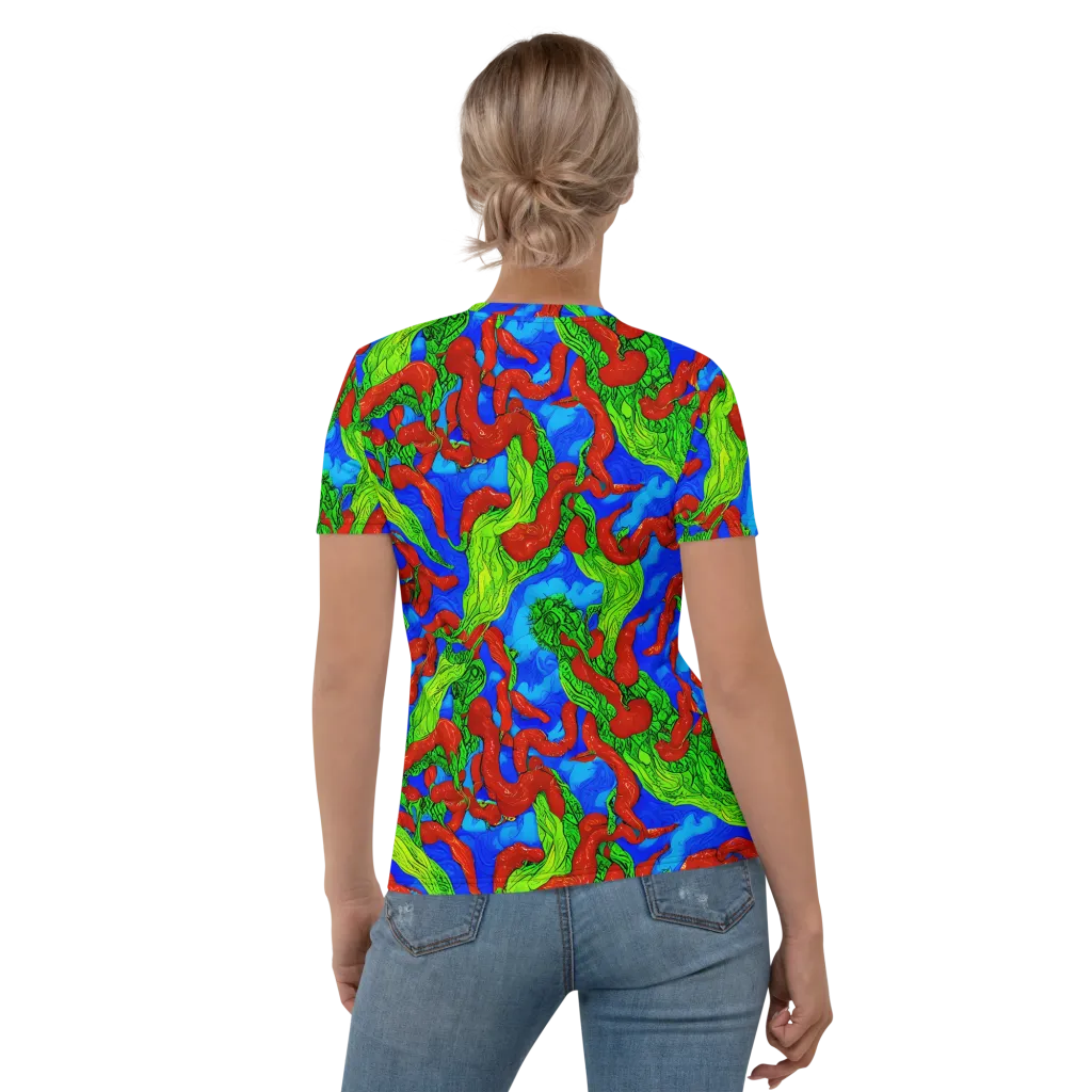 Pepper Voltage on Women's Crew Neck T-Shirt — Back