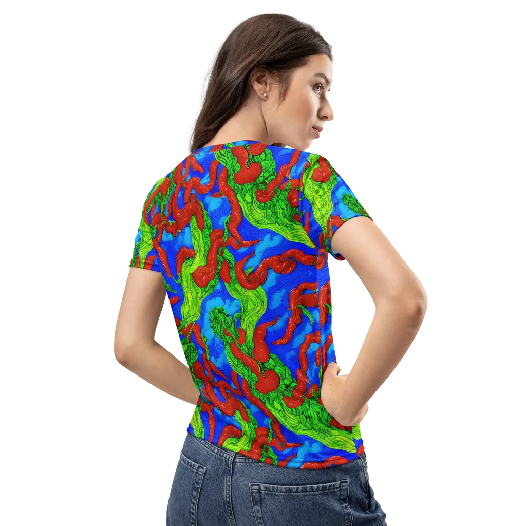 Pepper Voltage on Women's Crew Neck T-Shirt — Back