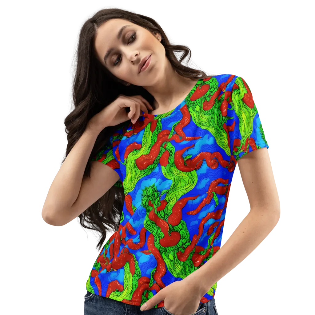 Pepper Voltage on Women's Crew Neck T-Shirt — Left Front