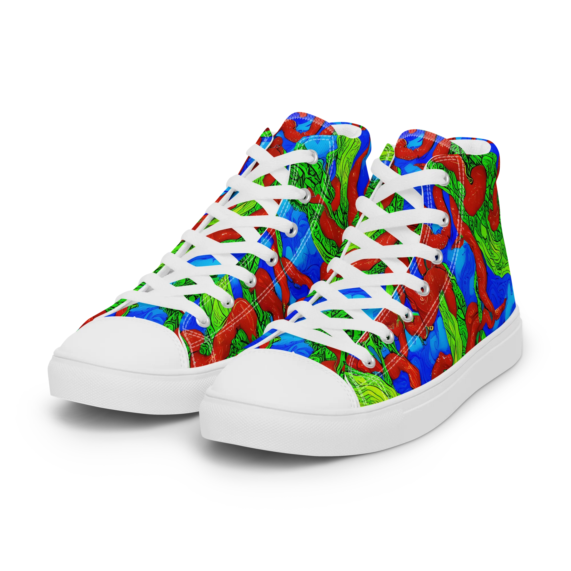 Pepper Voltage on Women's High Top Canvas Shoes — Left Front
