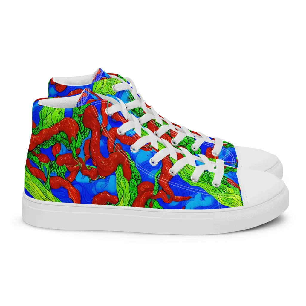 Pepper Voltage on Women's High Top Canvas Shoes — Right