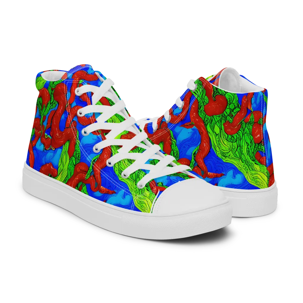 Pepper Voltage on Women's High Top Canvas Shoes — Right