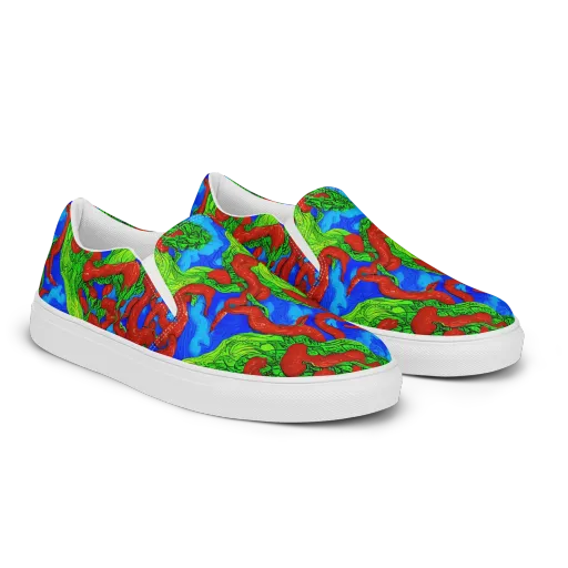 Pepper Voltage on a Men's Slip-On Canvas Shoes