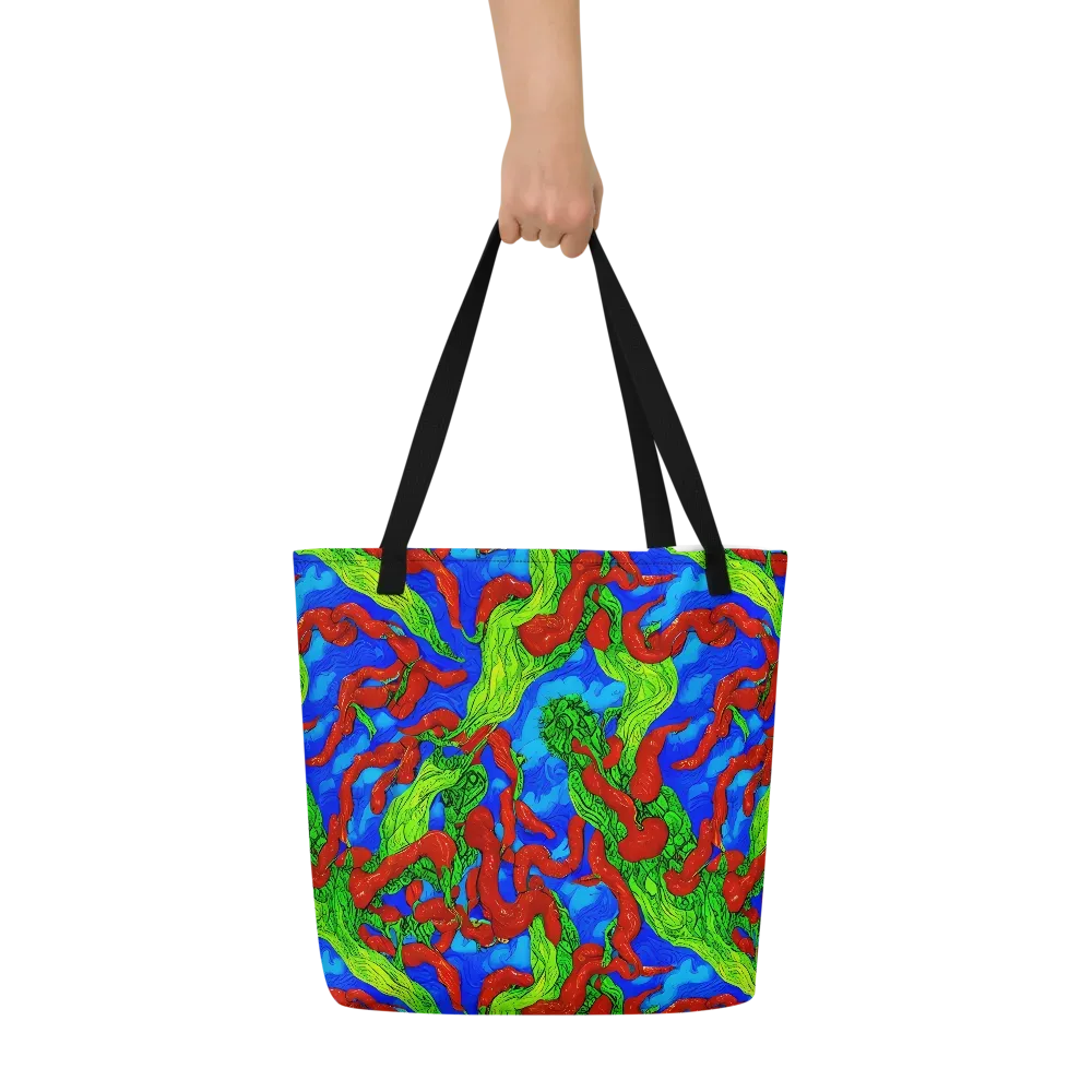 Pepper Voltage on Large Tote Bag W/ Pocket — Front