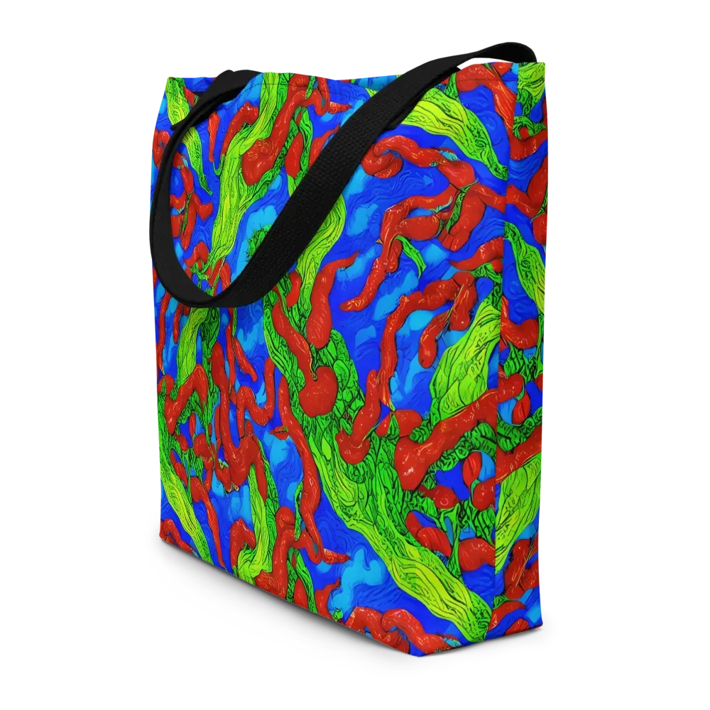 Pepper Voltage on Large Tote Bag W/ Pocket — Front