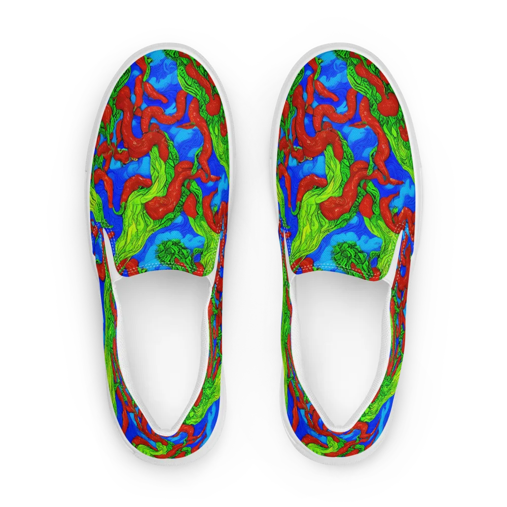 Pepper Voltage on Women's Slip-On Canvas Shoes — Front