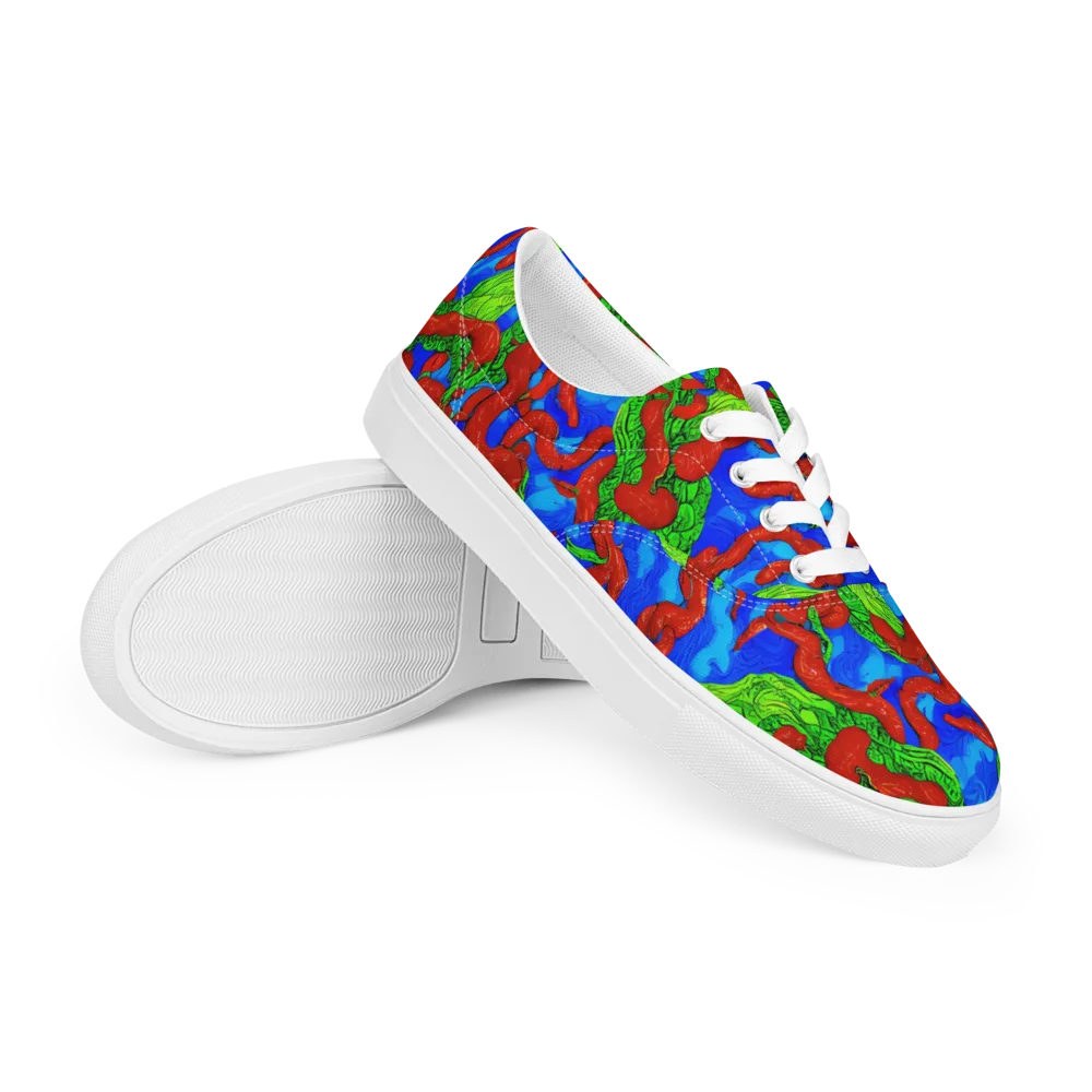 Pepper Voltage on Men's Lace-Up Canvas Shoes — Right Front