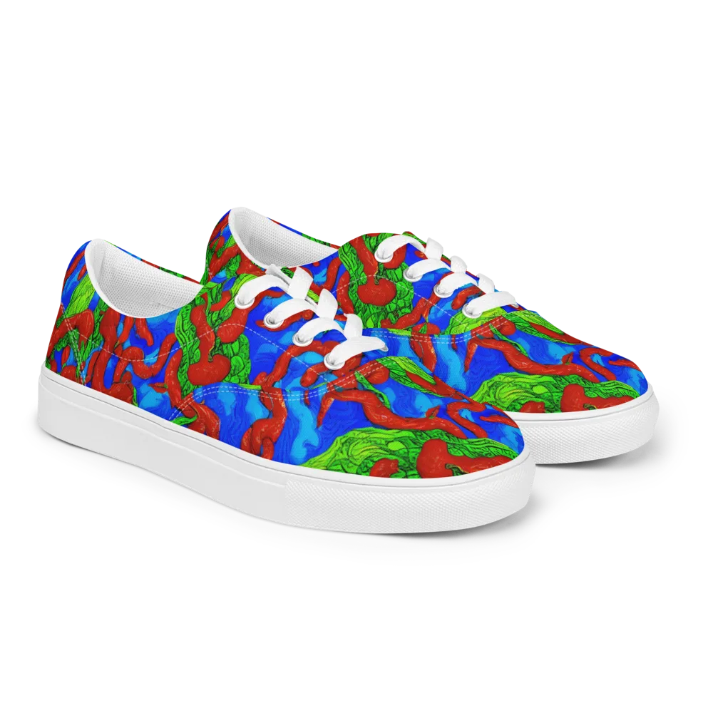 Pepper Voltage on Men's Lace-Up Canvas Shoes — Right Front