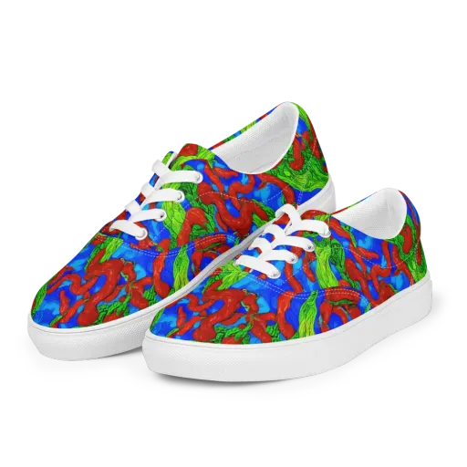 Pepper Voltage on a Men's Lace-Up Canvas Shoes