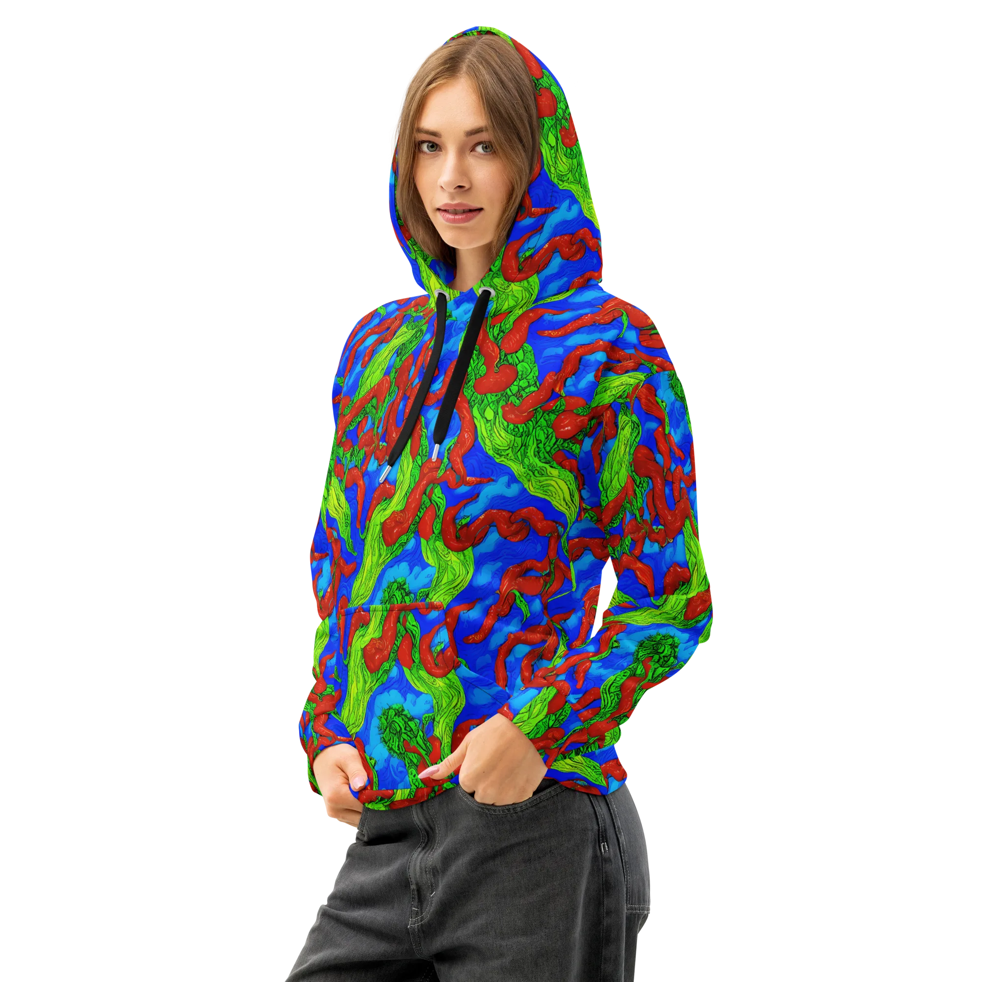 Pepper Voltage on Cotton Hoodie — Left Front