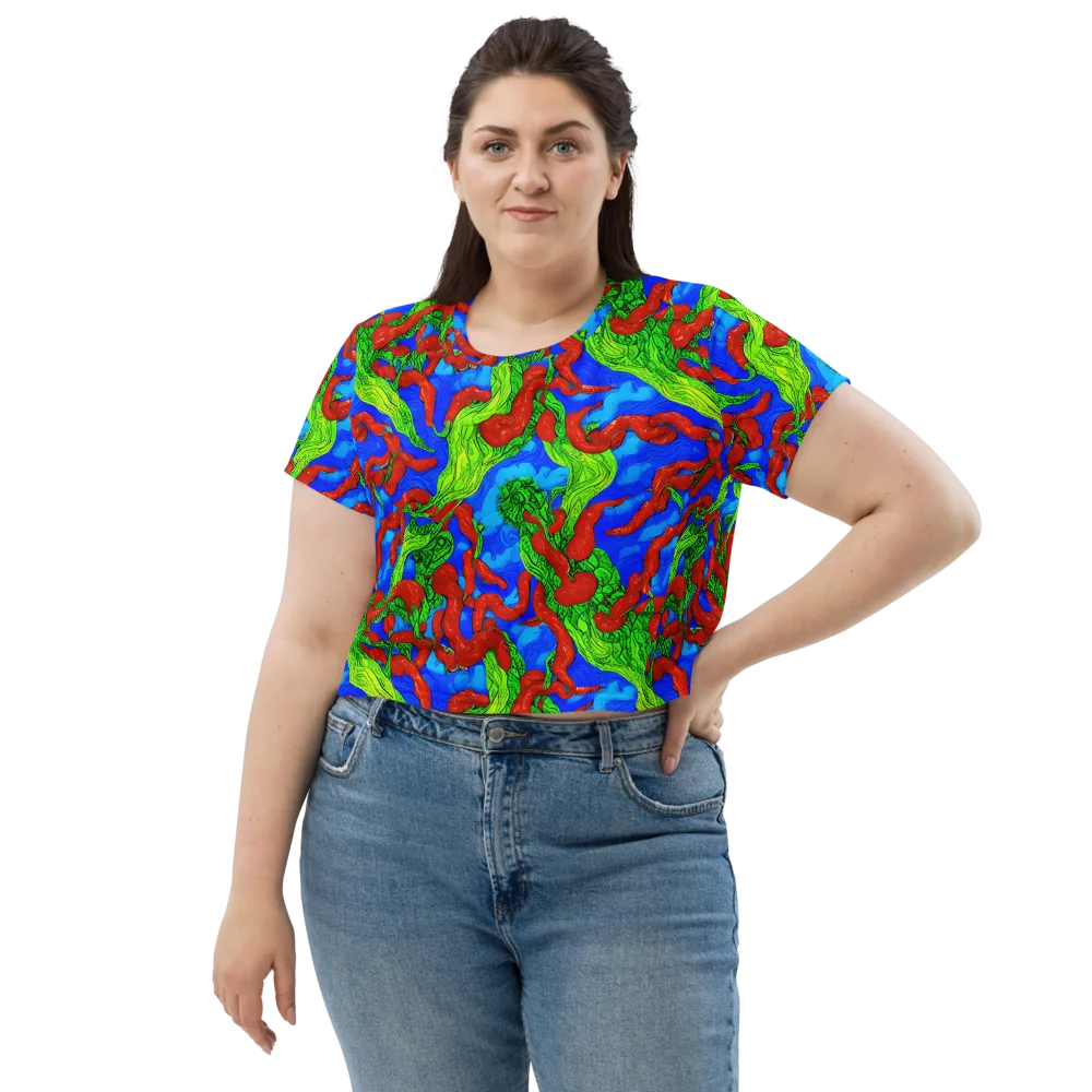 Pepper Voltage on Crop Tee — Front
