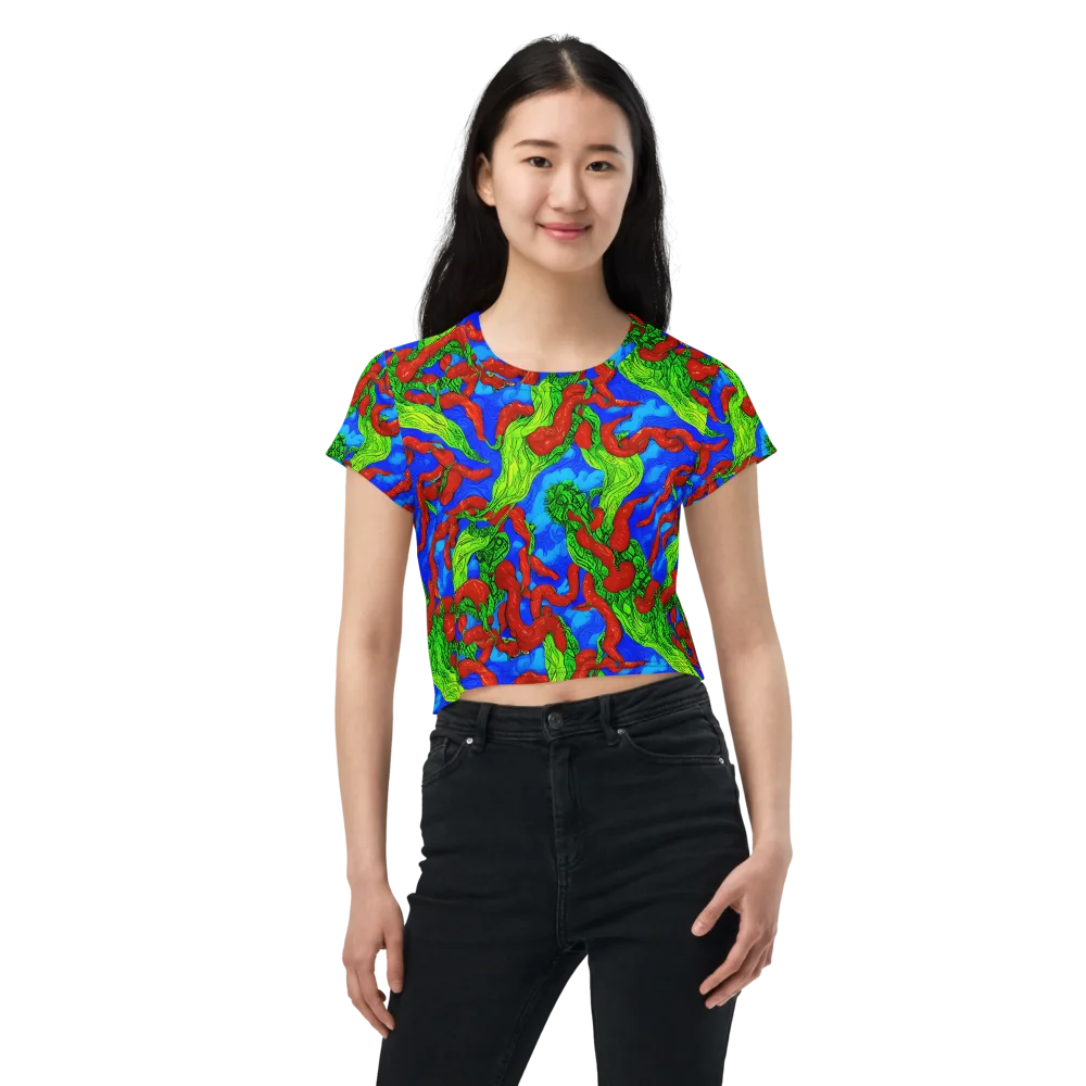Pepper Voltage on Crop Tee — Front
