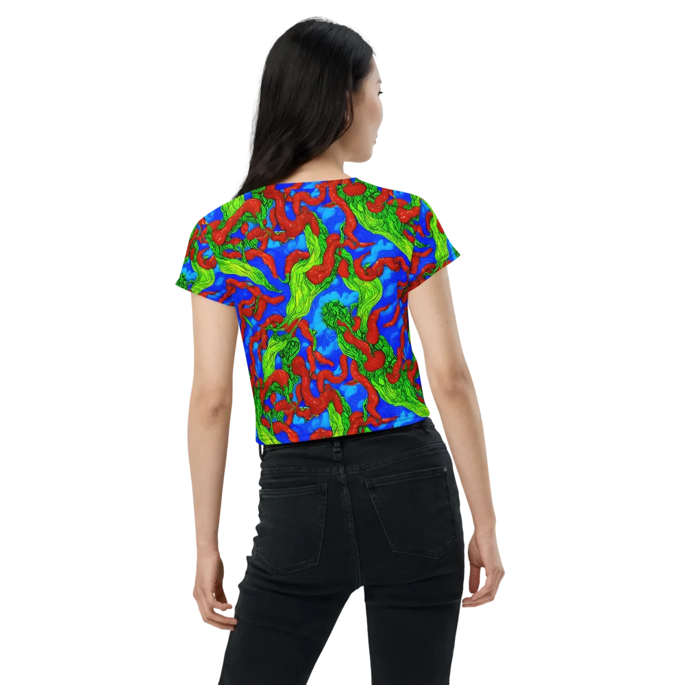 Pepper Voltage on Crop Tee — Back